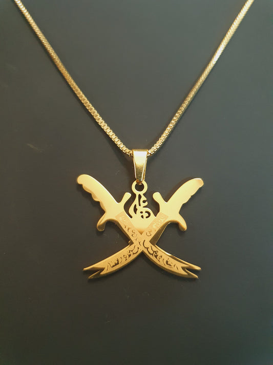 Golden Sword Locket
